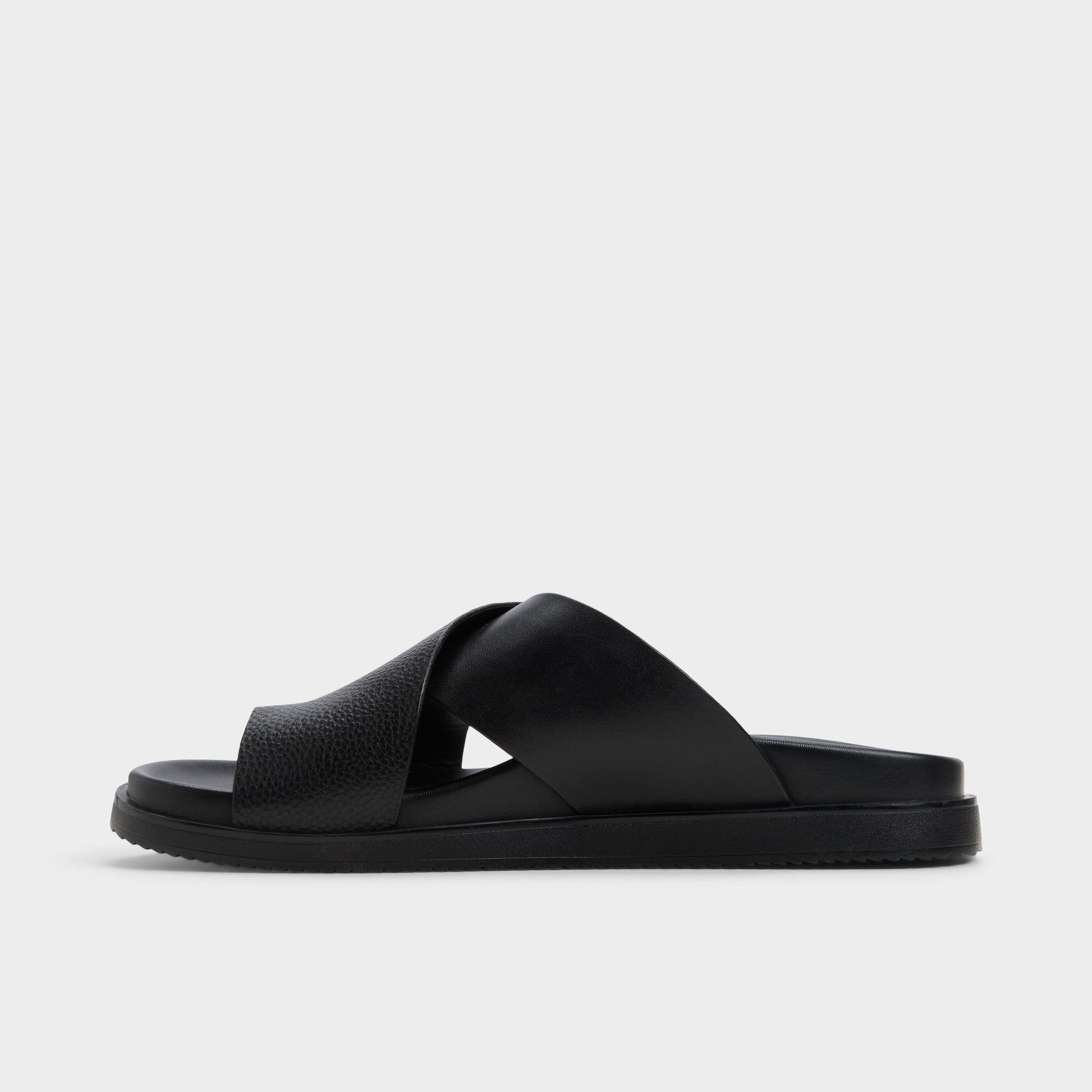 Aldo Darley Black Men's Sandals & Slides - Strappy flat sandal Black