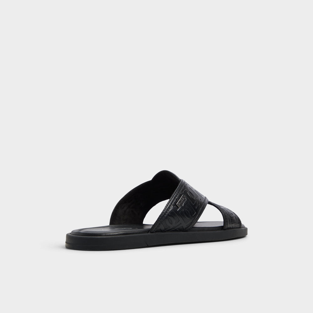 Aldo Olino Open Black Men's Slides - Slide sandal Open black