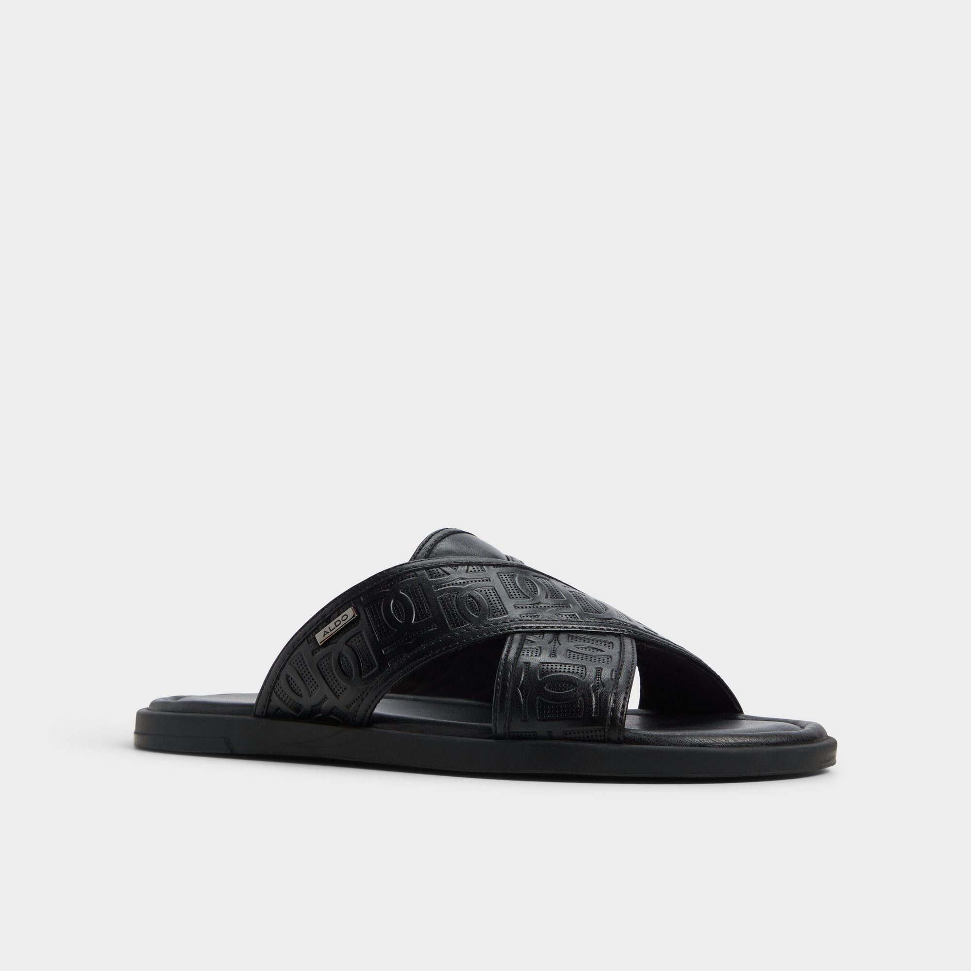 Aldo Olino Open Black Men's Slides - Slide sandal Open black