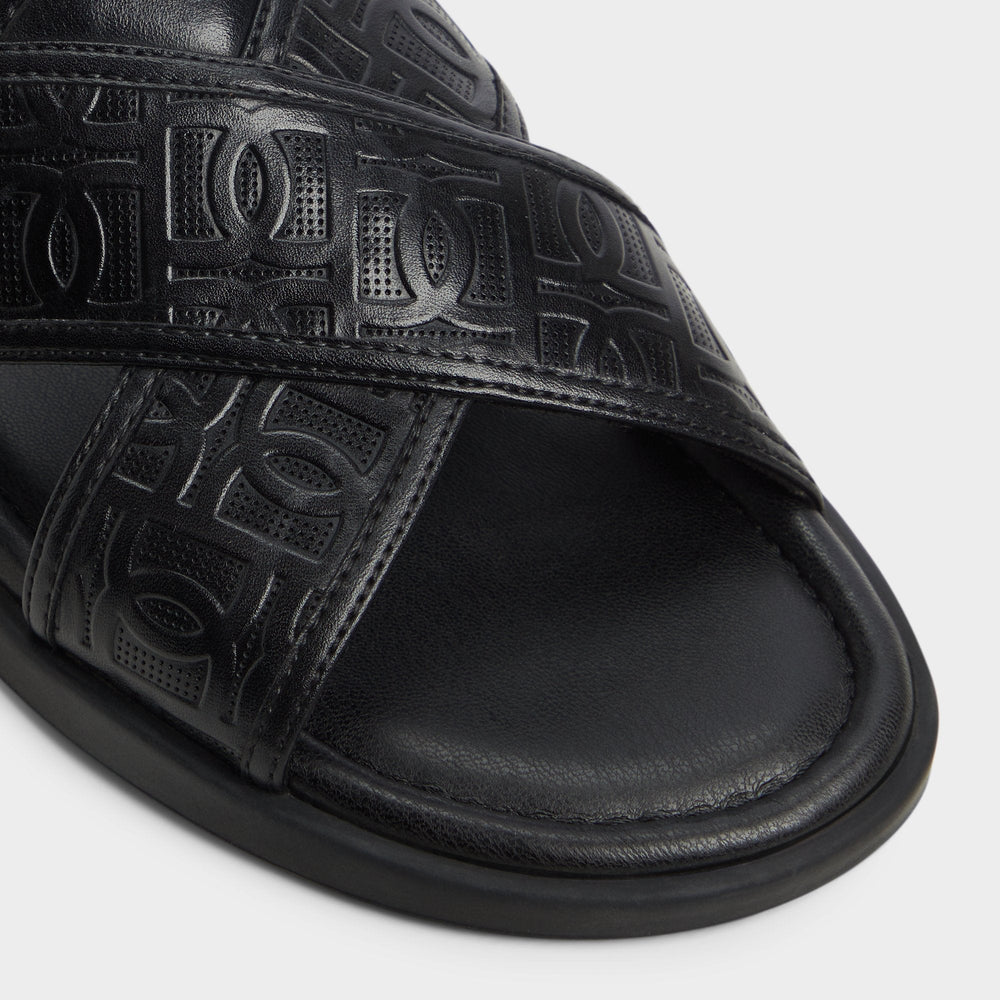 Aldo Olino Open Black Men's Slides - Slide sandal Open black