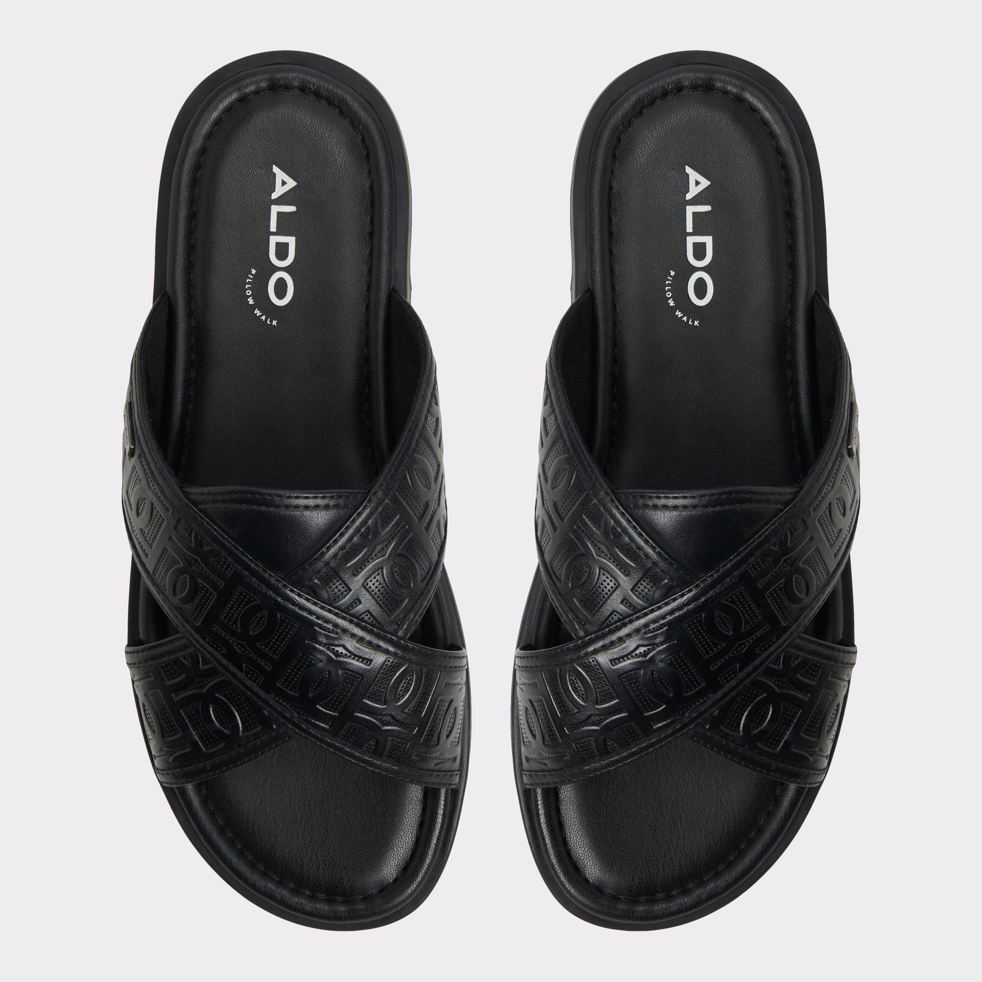 Aldo Olino Open Black Men's Slides - Slide sandal Open black