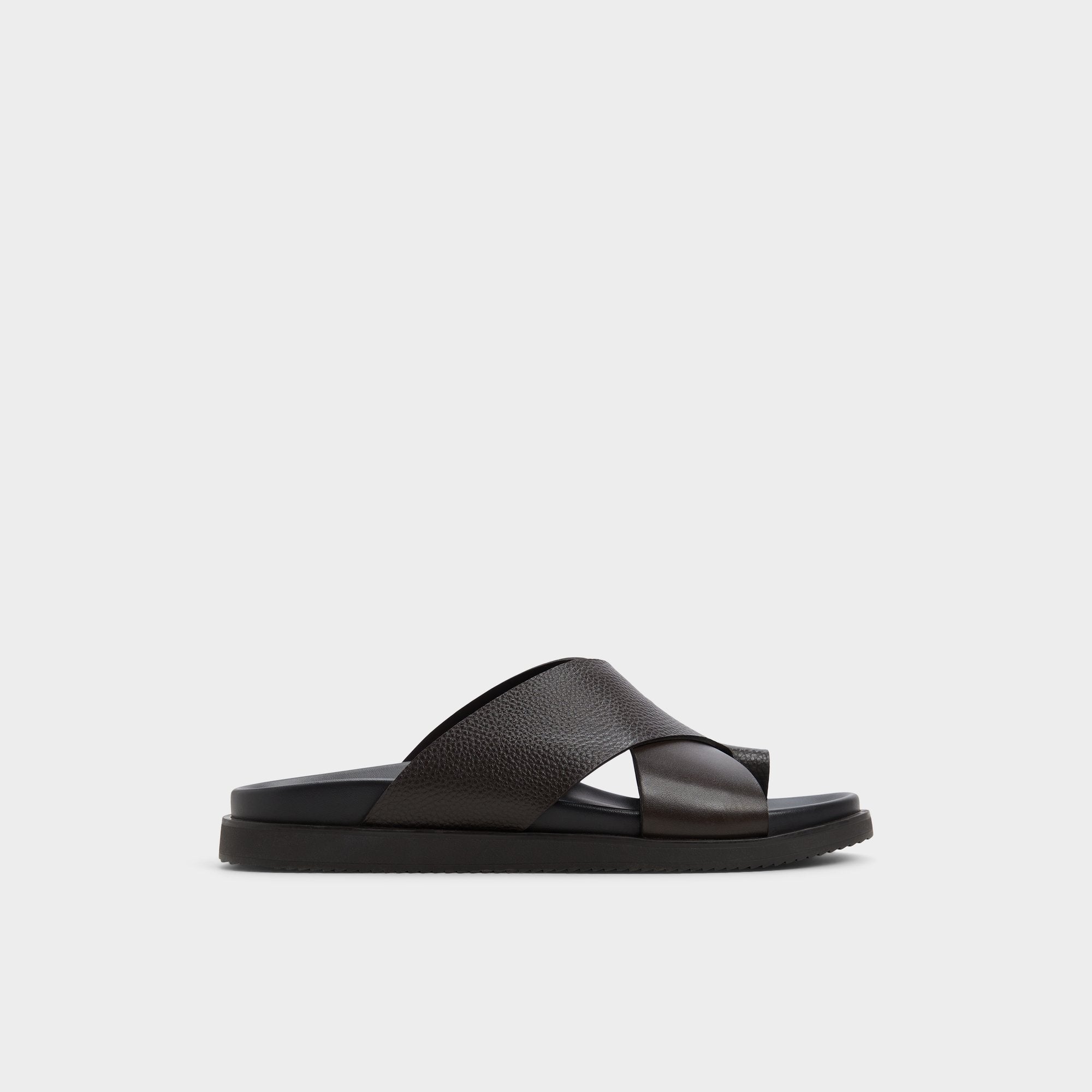 Aldo Darley Dark Brown Men's Sandals & Slides - Strappy flat sandal Dark brown