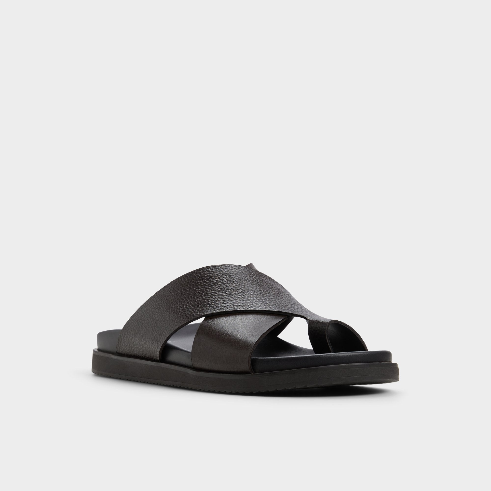 Aldo Darley Dark Brown Men's Sandals & Slides - Strappy flat sandal Dark brown