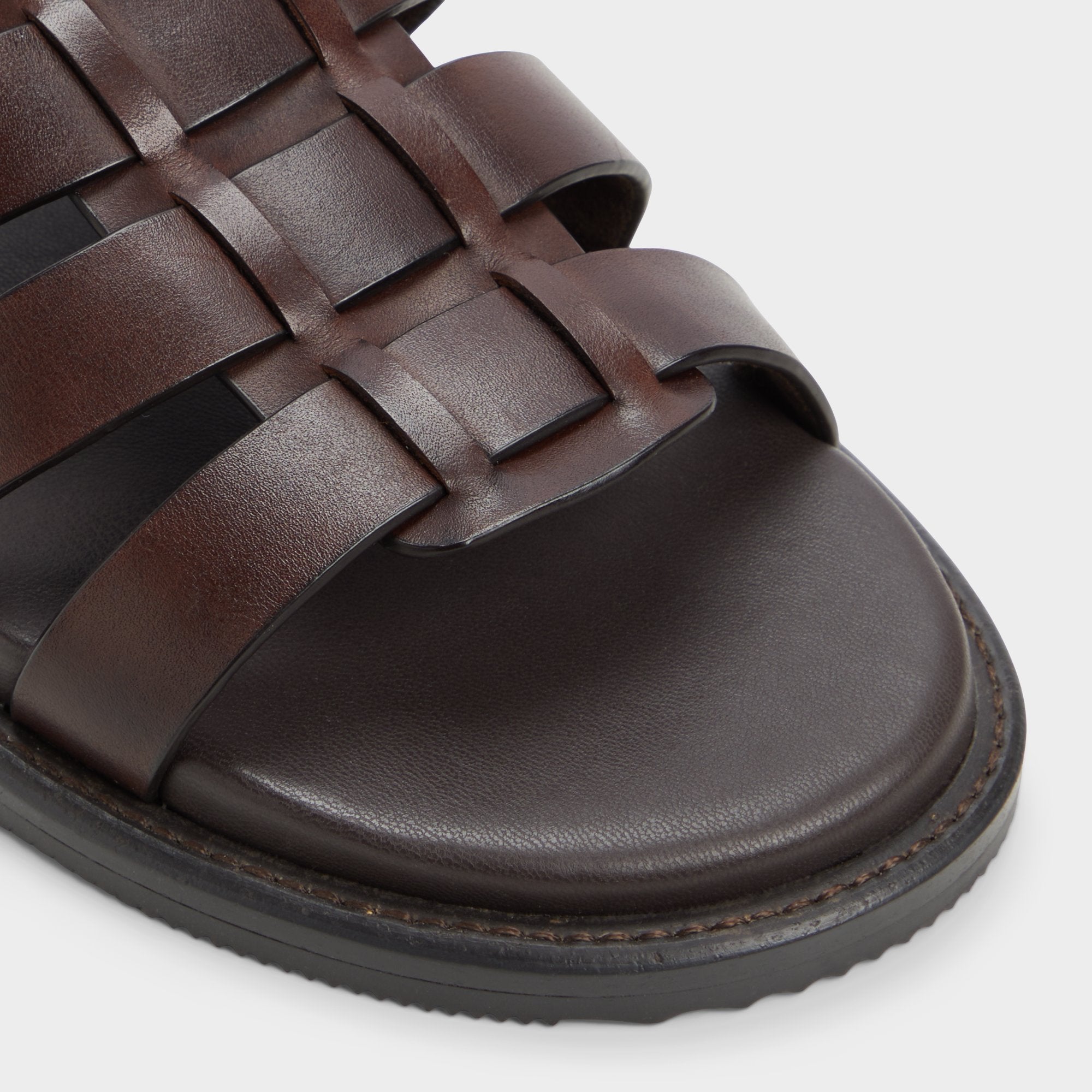 Aldo Warley Dark Brown Men's Sandals & Slides - Strappy flat sandal Dark Brown