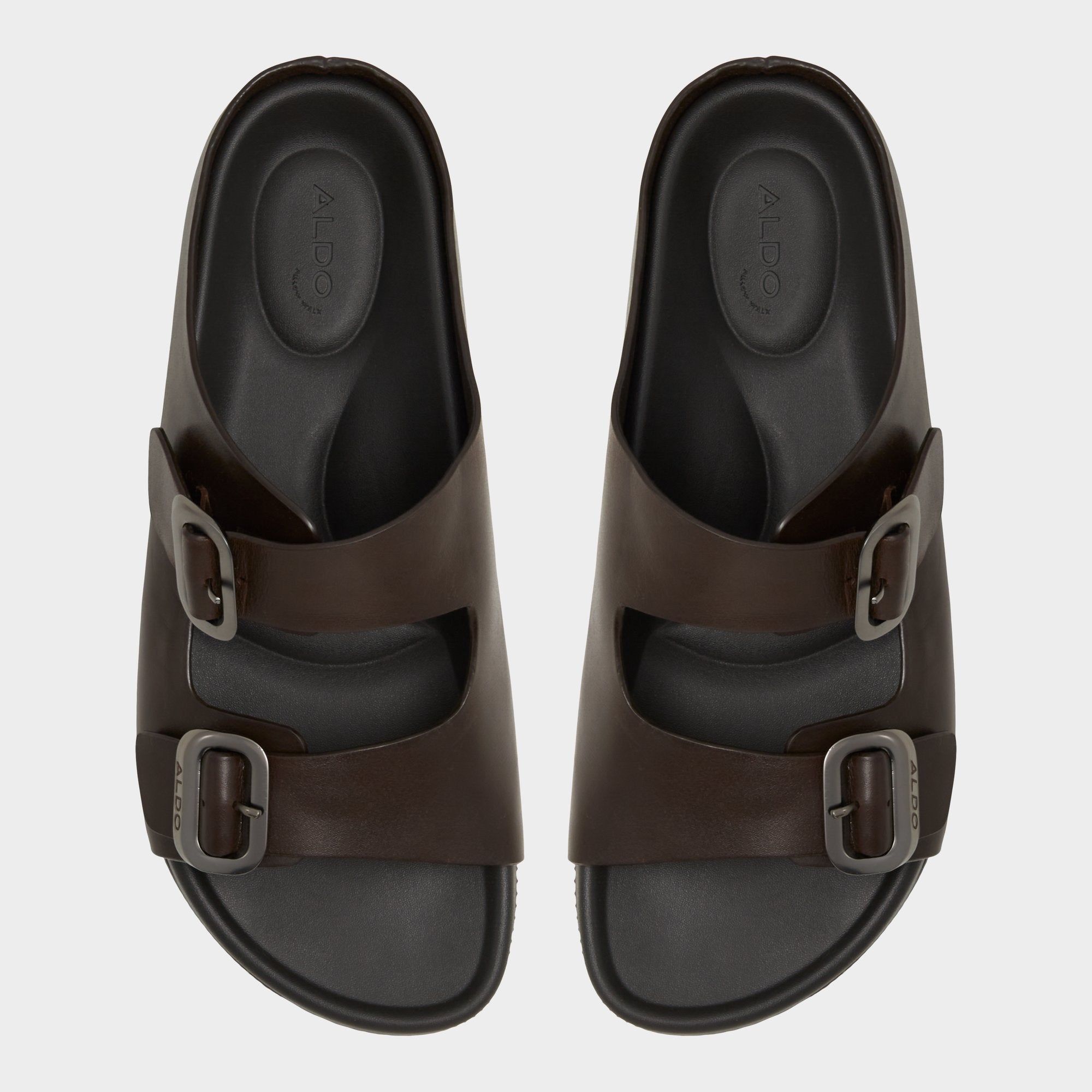 Aldo Kennebunk Dark Brown Men's Slides - Slide sandal Dark Brown