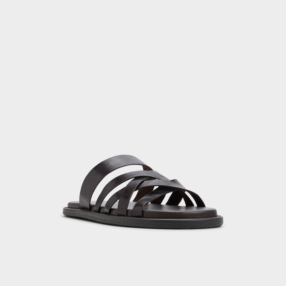 Aldo Haniff Brown Men's Sandals & Slides - Strappy flat sandal Brown