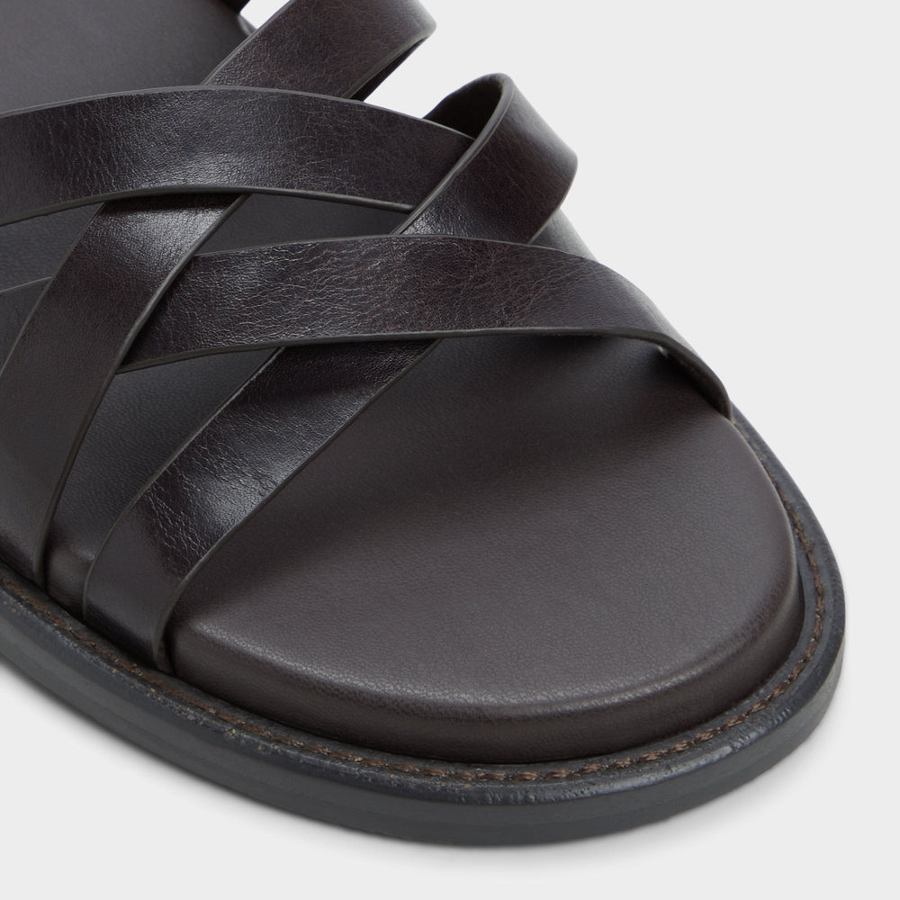Aldo Haniff Brown Men's Sandals & Slides - Strappy flat sandal Brown