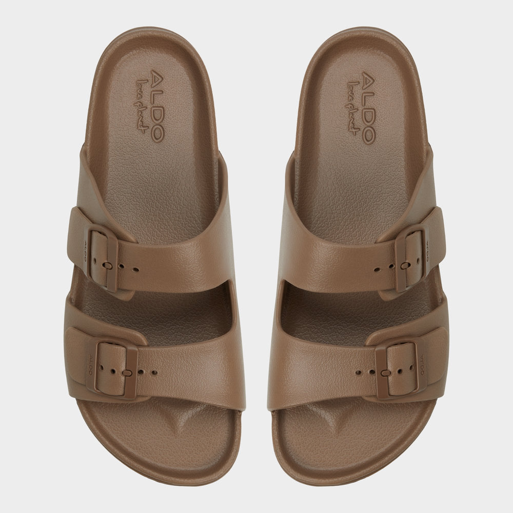 Aldo Hideo Light Brown Men's Slides - Slide sandal Light Brown