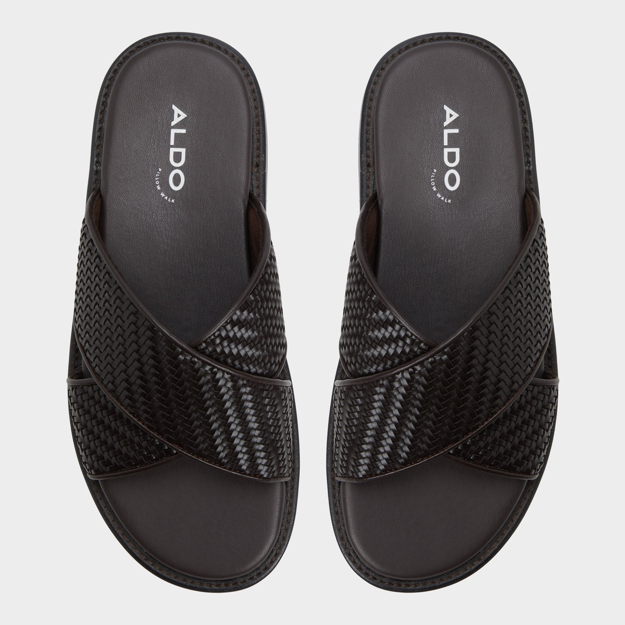 Aldo Tarik Dark Brown Men's Sandals & Slides - Slide sandal Dark Brown