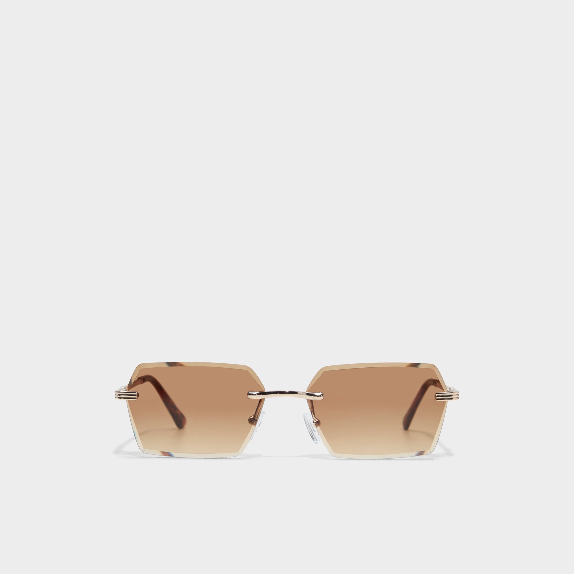 Aldo Kaaolle Gold Men's Rectangle - Rectangle sunglasses Gold