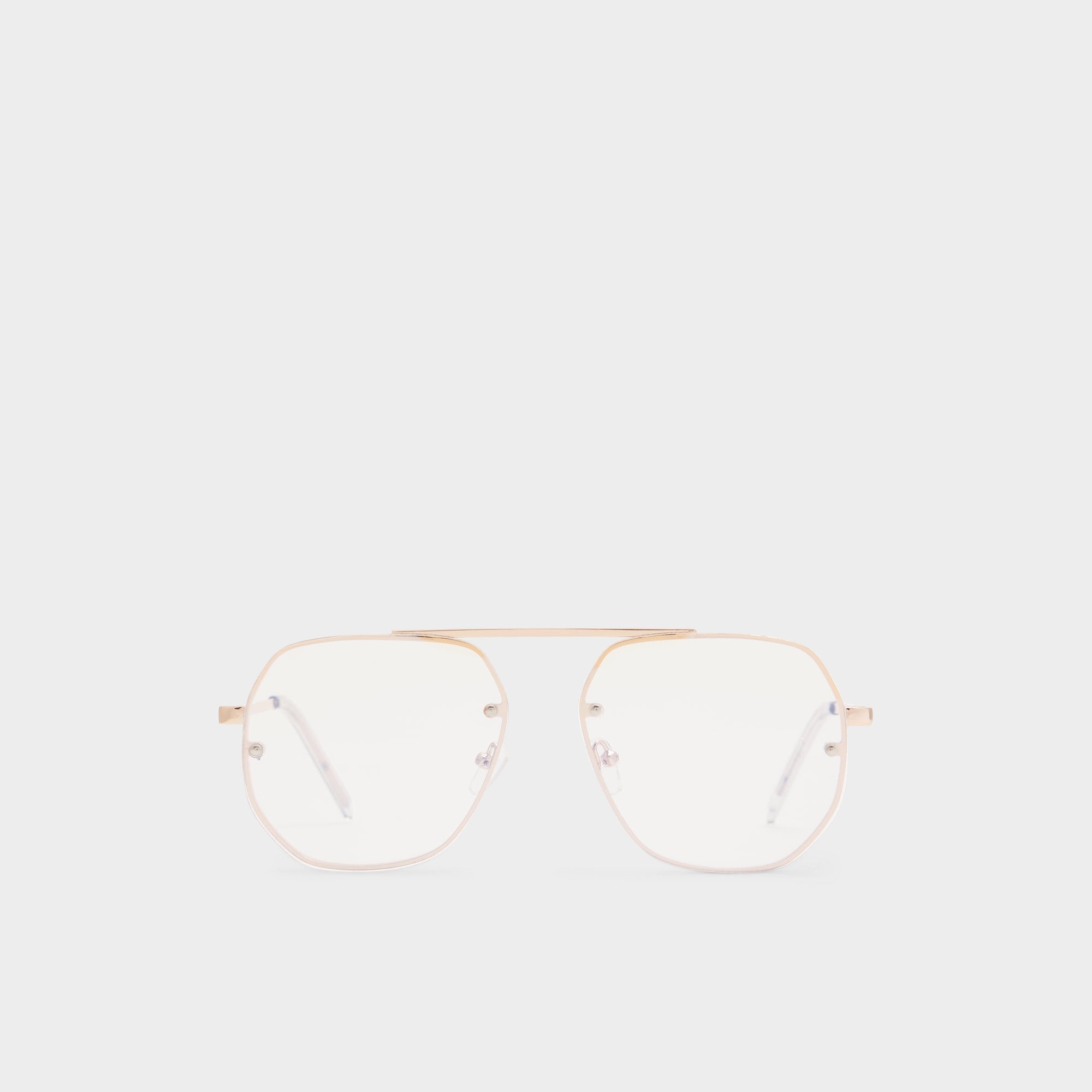 Aldo Diprion Gold Men's Aviator - Non-prescription reading glasses Gold
