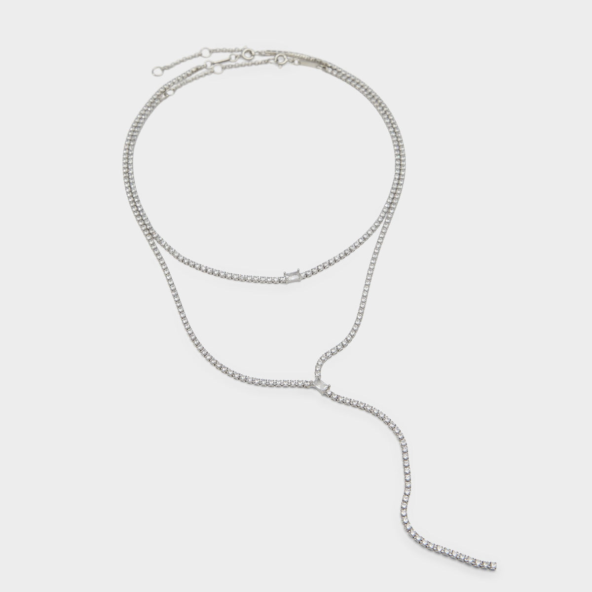 Aldo Alata Silver/Clear Multi Women's Cubic Zirconia - Necklace Silver/Clear Multi