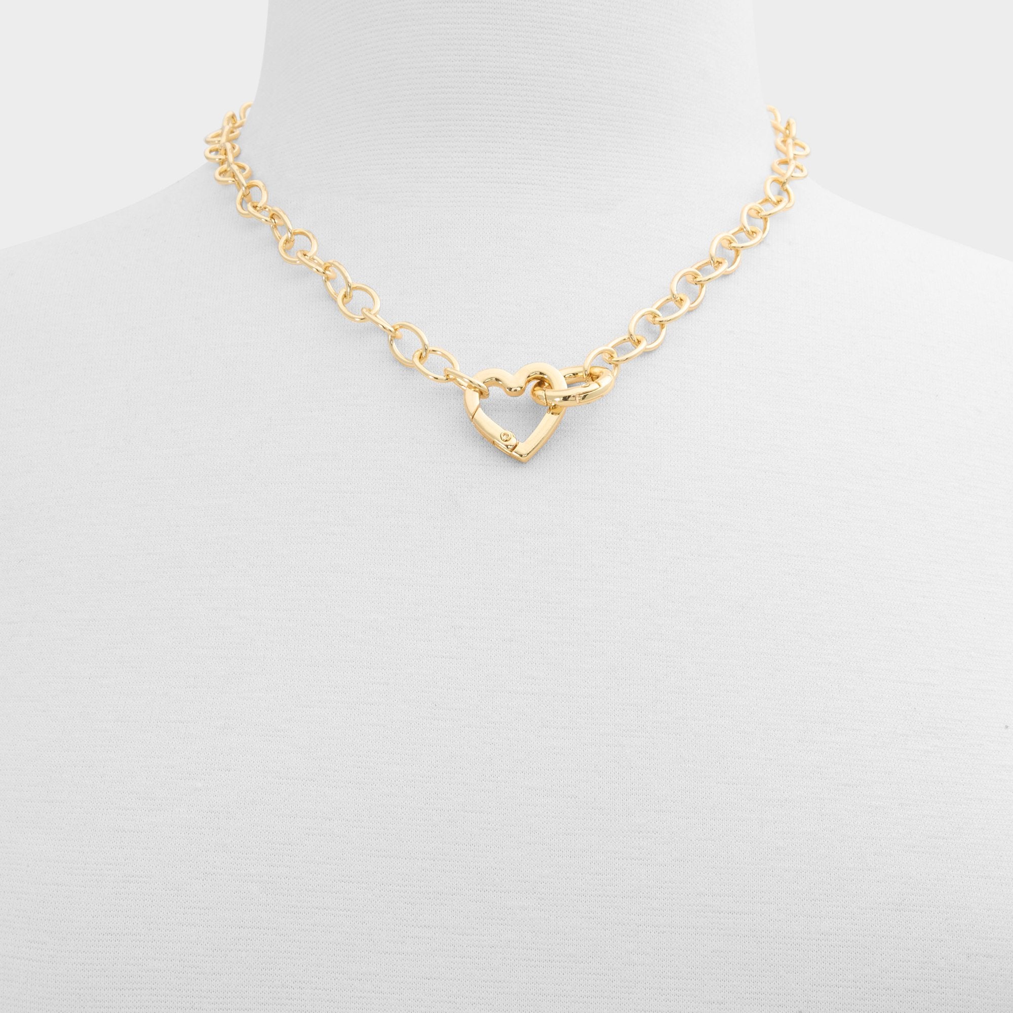 Aldo Heartclip in Gold - Customizable necklace Gold