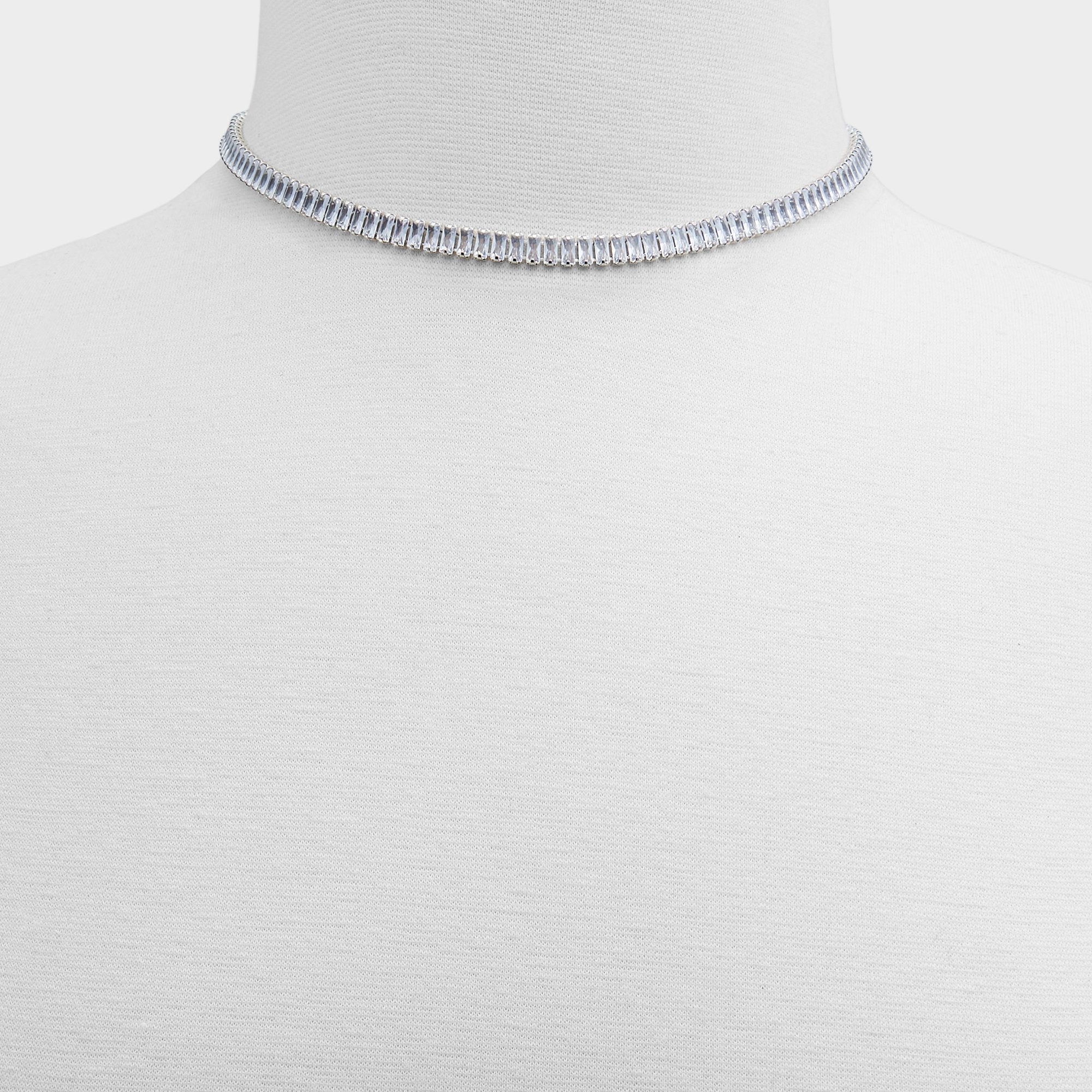 Aldo Maliana Silver/Clear Multi Women's Necklaces - Choker necklace Silver/Clear Multi