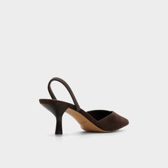 Aldo Re in Olivia Dark Brown - Sling back high heel, Stiletto heel Dark brown