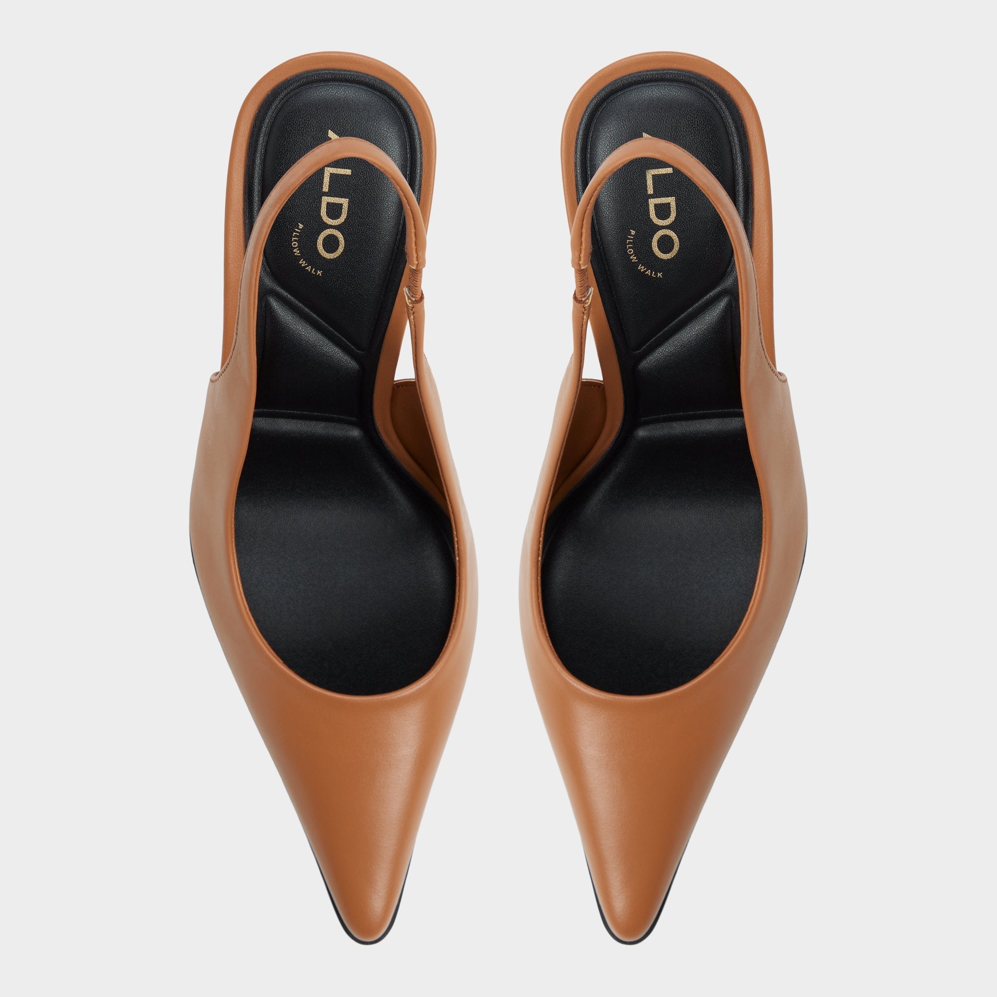 Aldo Re in Samantha Light Brown - Sling back high heel, Stiletto heel Light brown