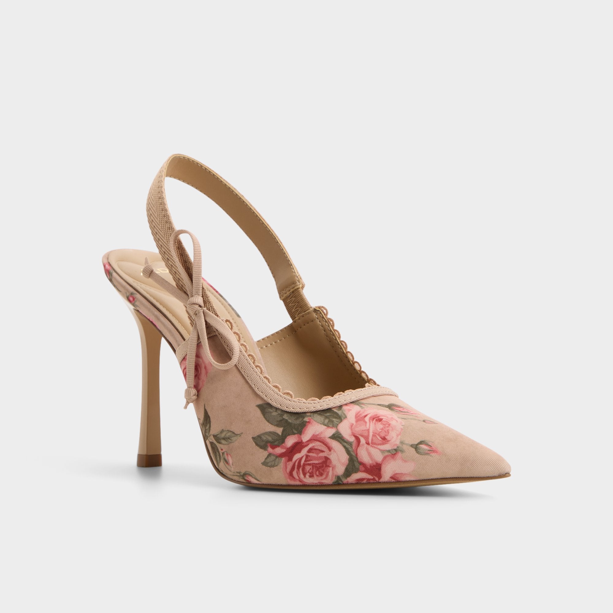 Aldo Hennie in Beige Combo 14190601 - Sling back high heel, Stiletto heel Beige combo