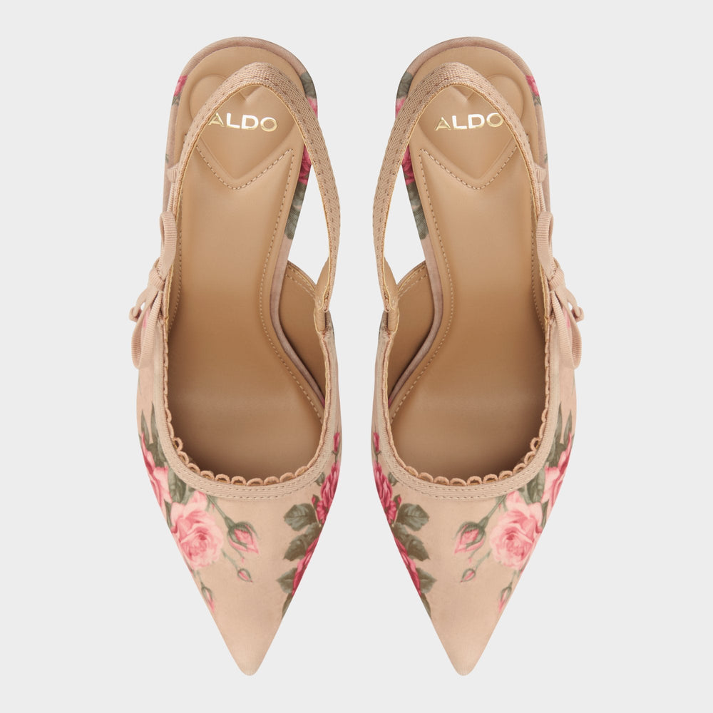 Aldo Hennie in Beige Combo 14190601 - Sling back high heel, Stiletto heel Beige combo