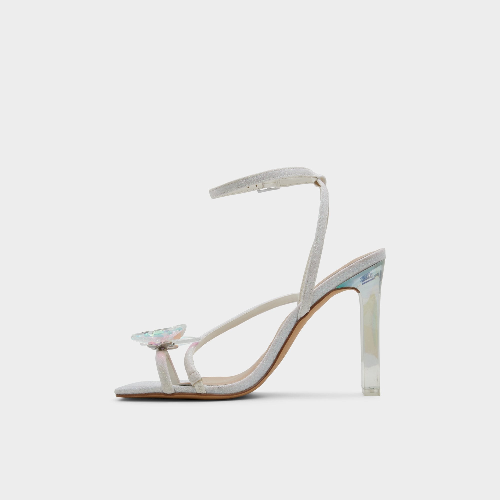Aldo Pepela in White - Strappy heeled sandal, Block heel White