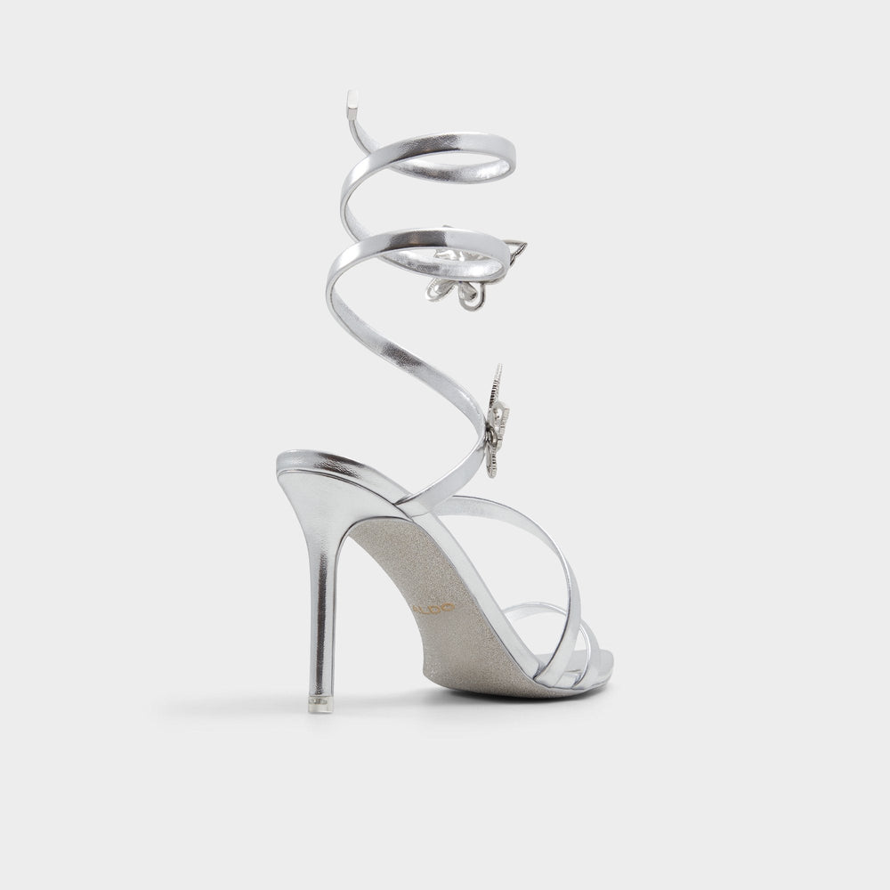 Aldo Ocia in Silver - Stiletto strappy sandal Silver