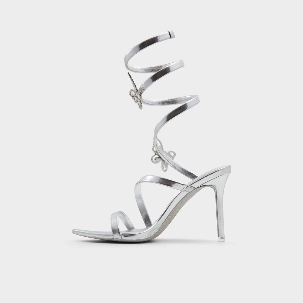 Aldo Ocia in Silver - Stiletto strappy sandal Silver