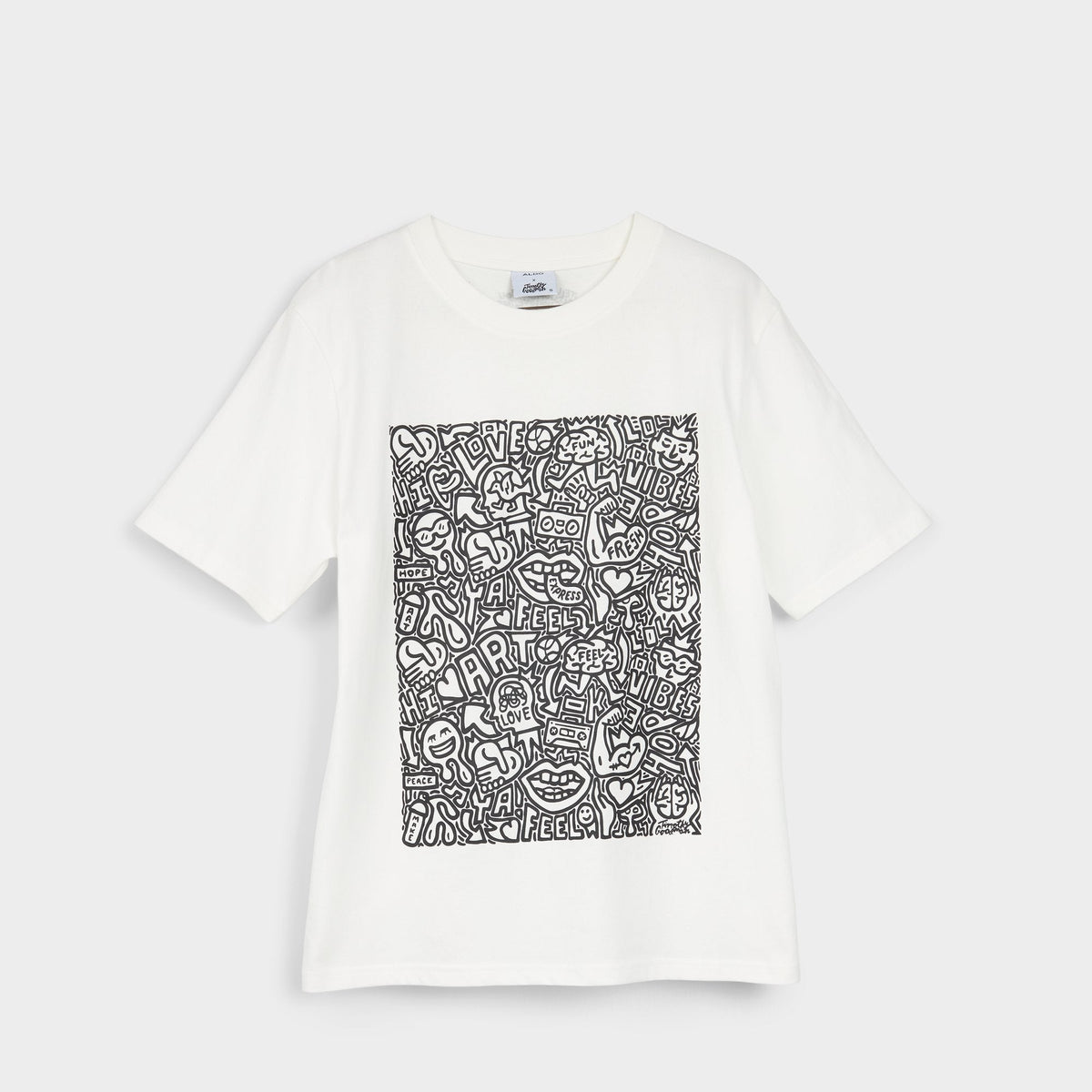 Aldo Timothy in Goodman White Black14038062 - Unisex t-shirt White/Black