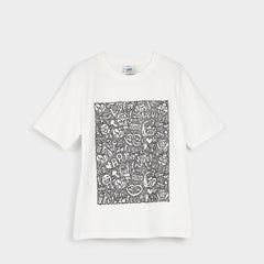 Aldo Timothy in Goodman White Black14038062 - Unisex t-shirt White/Black
