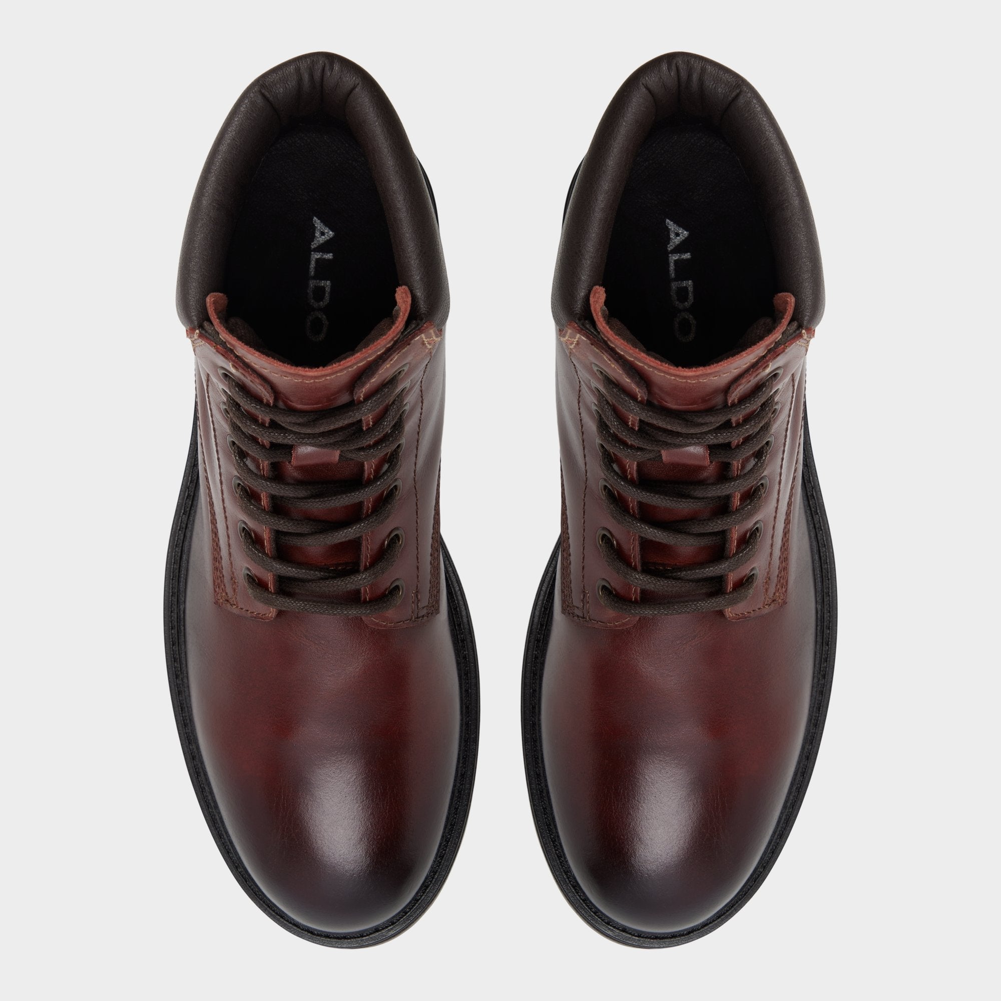 Aldo Draco in Medium Brown - Combat boot, Lug sole Medium brown