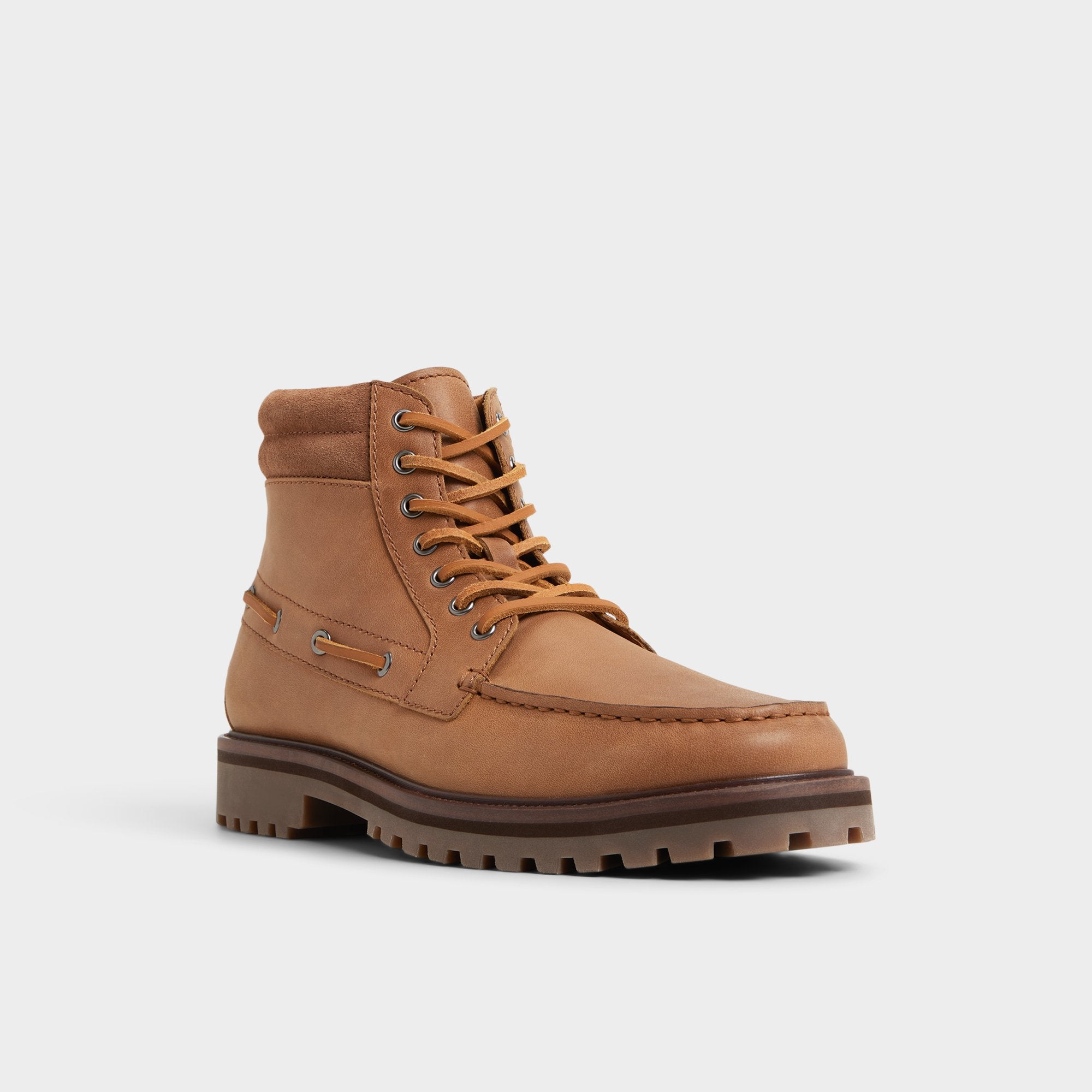 Aldo Farrell in Cognac - Combat boot, Lug sole Cognac