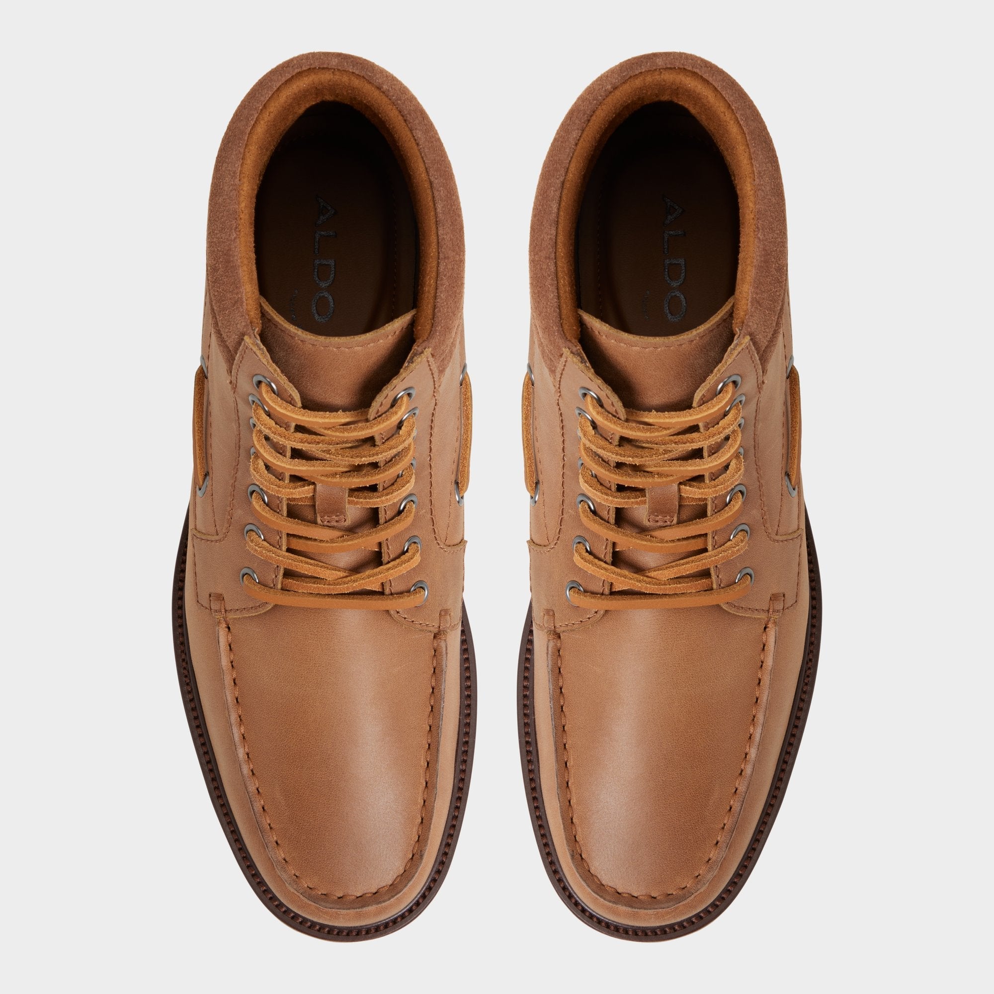 Aldo Farrell in Cognac - Combat boot, Lug sole Cognac