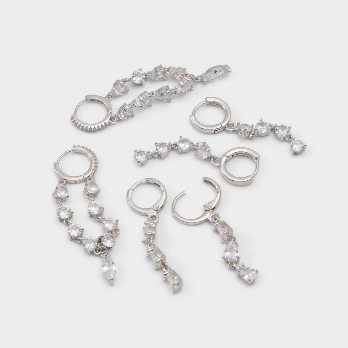 Aldo Colettee in Silver Clear Multi - Earring set Silver/clear multi