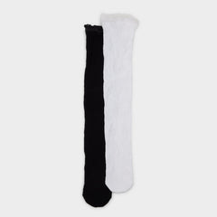 Aldo Lacydaze in Black White - Crew socks Black/white