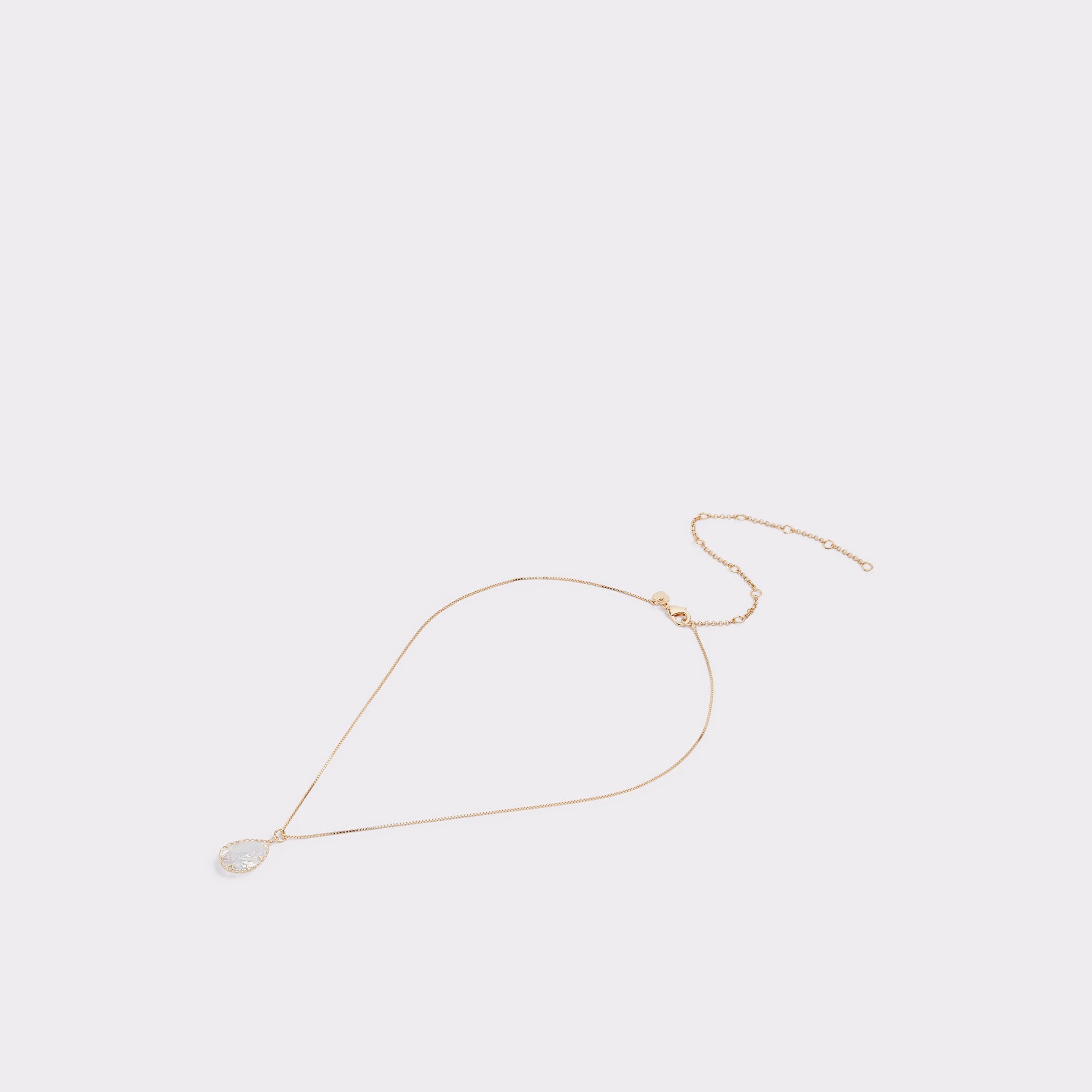 Aldo Beauceron Gold/Clear Multi Women's Necklaces - Teardrop necklace Gold/Clear Multi