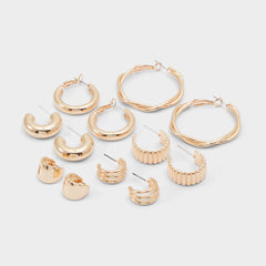 Aldo Carenalieta Gold Women's Earrings - Hoop earrings Gold