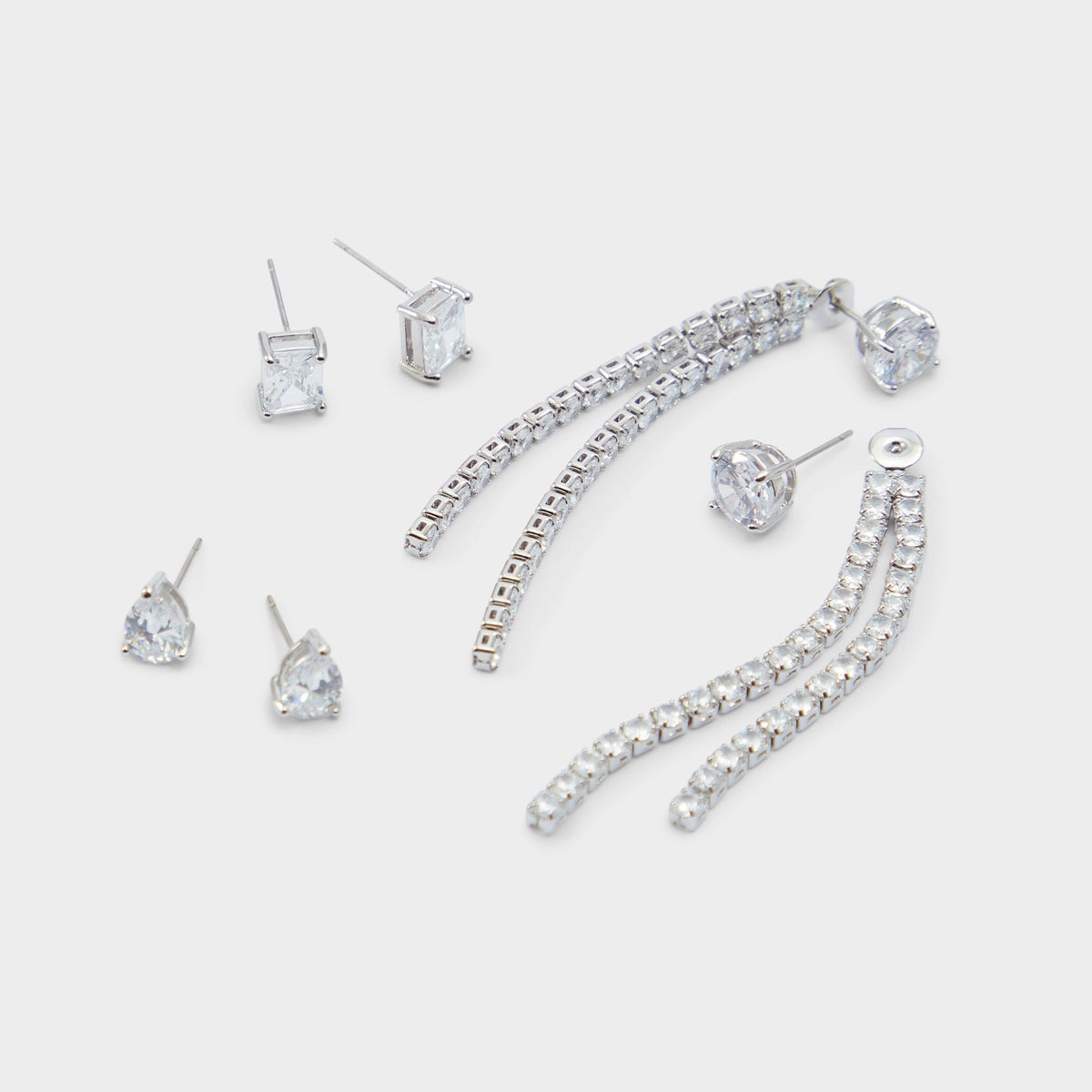 Aldo Javenalia Silver/Clear Multi Women's Earrings - Earrings Silver/Clear Multi