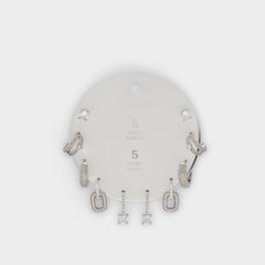 Aldo Fivelookss Silver/Clear Multi Women's Earrings - Earring set Silver/clear multi