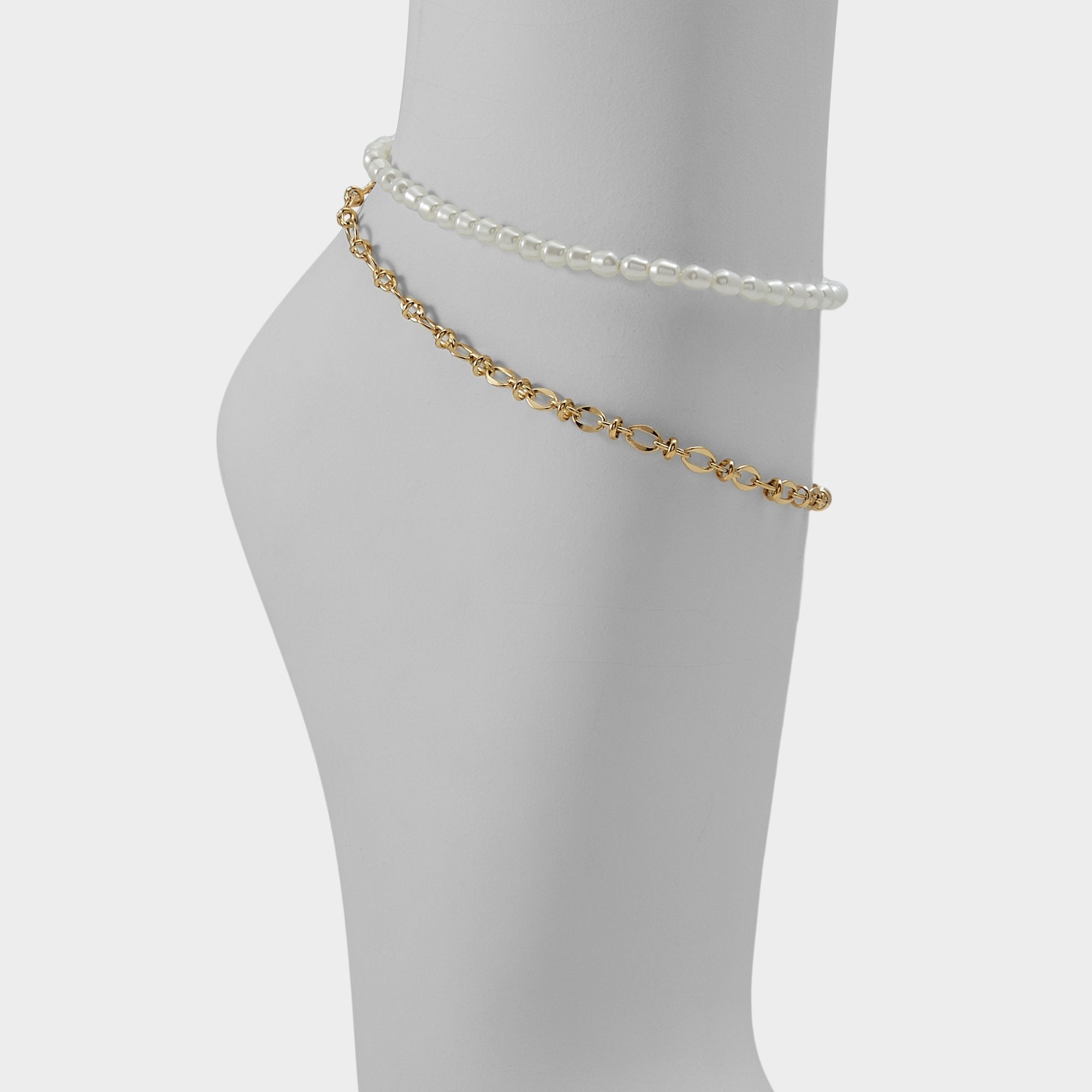 Aldo Courtsiide Gold Women's Aldo Sport Club - Anklet Gold