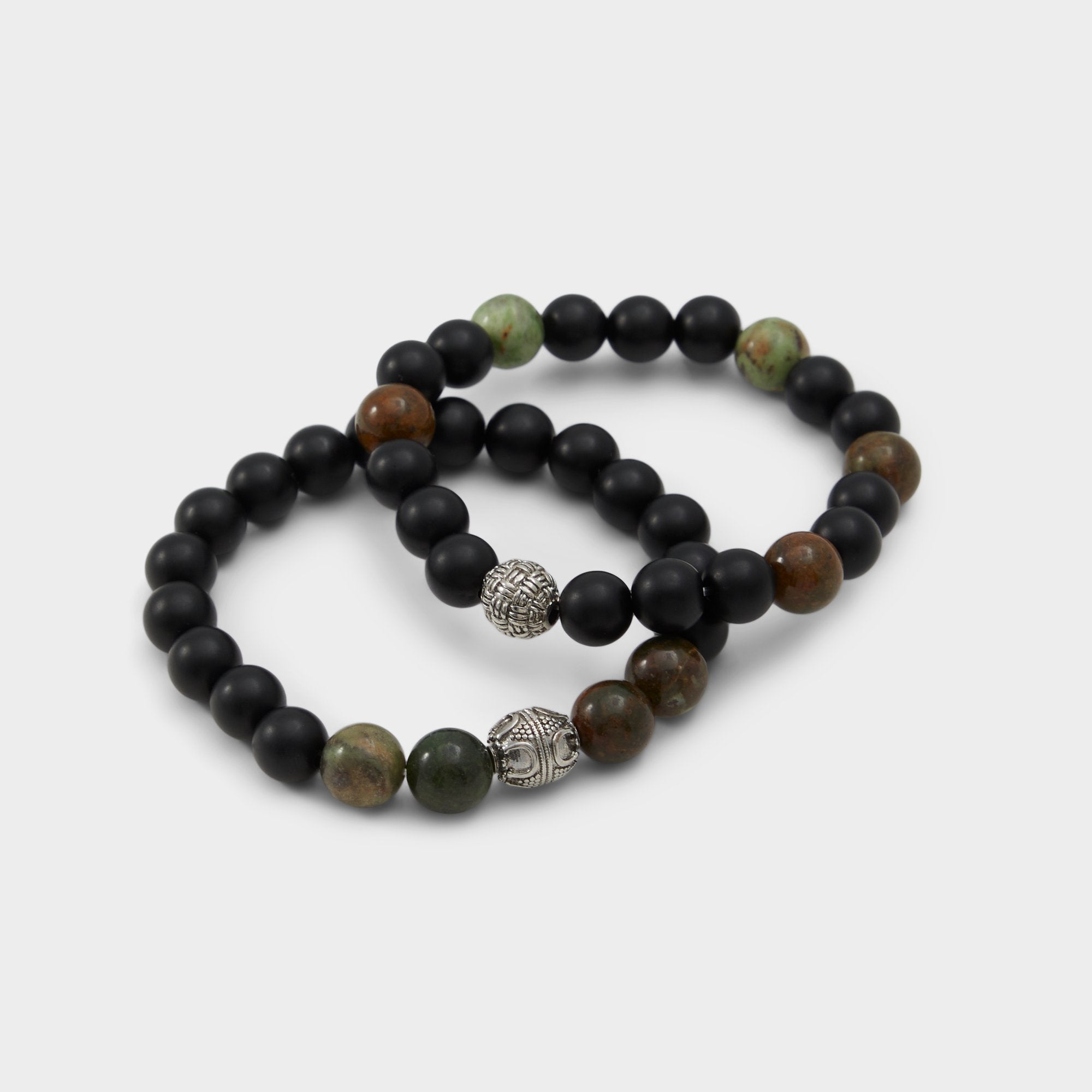 Aldo Bompietra Dark Green Men's Jewelry - Bracelet Dark Green
