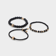 Aldo Justin in Black Gold Multi - Bracelet Black/gold multi