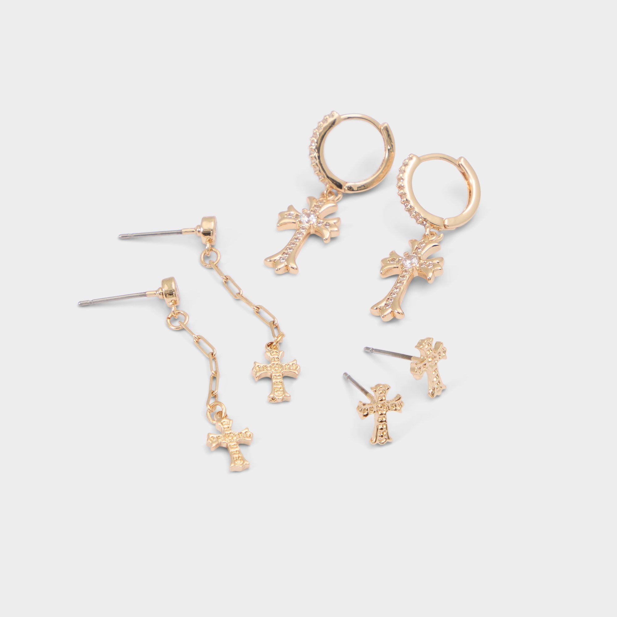 Aldo Eclipsse in Gold Clear Multi - Earrings Gold/Clear Multi
